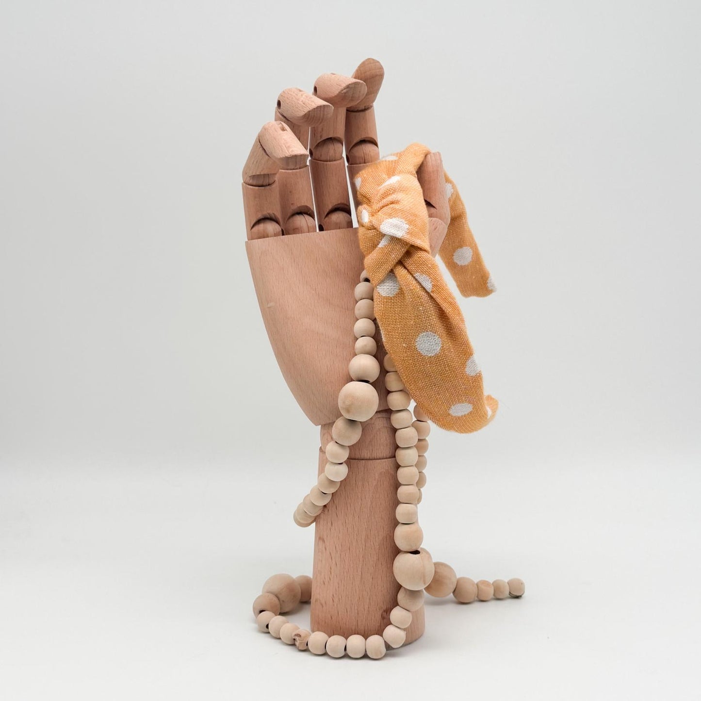 EMIL • Knoten-Haarreif • Musselin • Dots gelb
