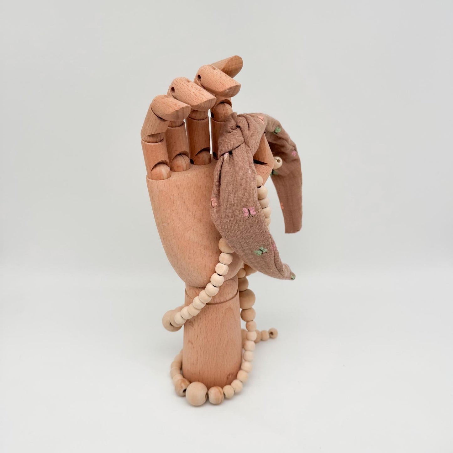 EMIL • Knoten-Haarreif • Musselin • Schmetterlinge braun