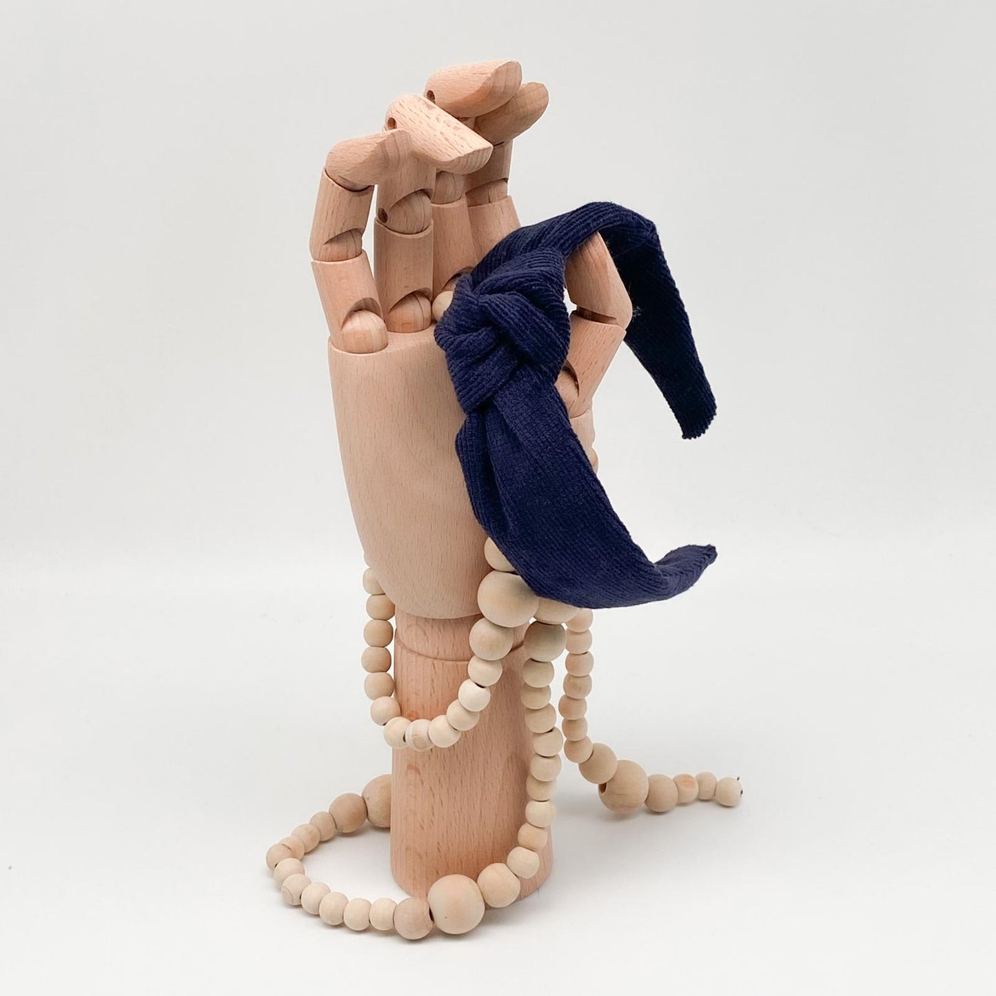 LEON • Knoten-Haarreif • Cord • blau