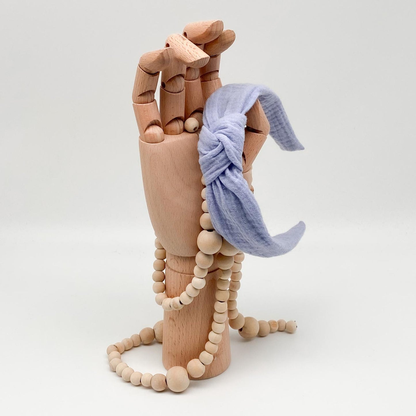 EMIL • Knoten-Haarreif • Musselin • hellblau