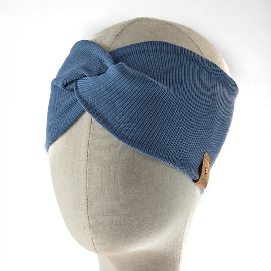 leichtes Knotenstirnband • blau