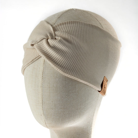 leichtes Knotenstirnband • beige
