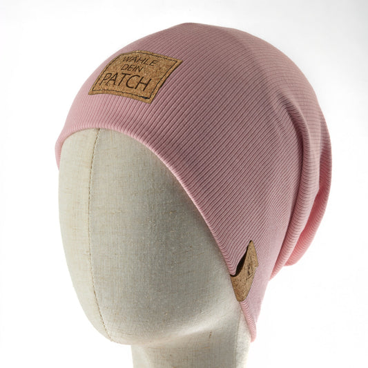 leichte Long-Beanie • rosa