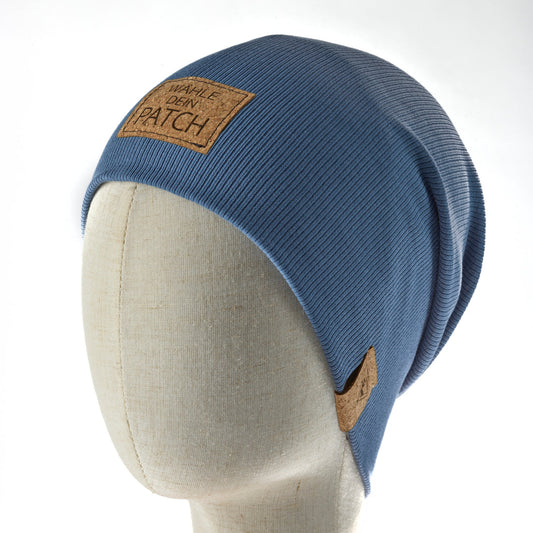 leichte Long-Beanie • blau