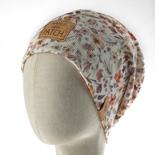 leichte Long-Beanie • Blume II