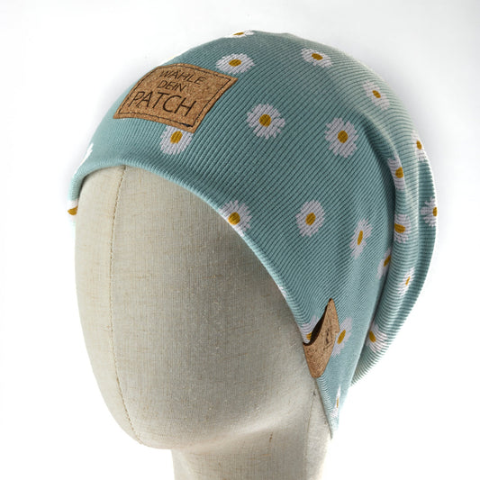 leichte Long-Beanie • Gänseblume