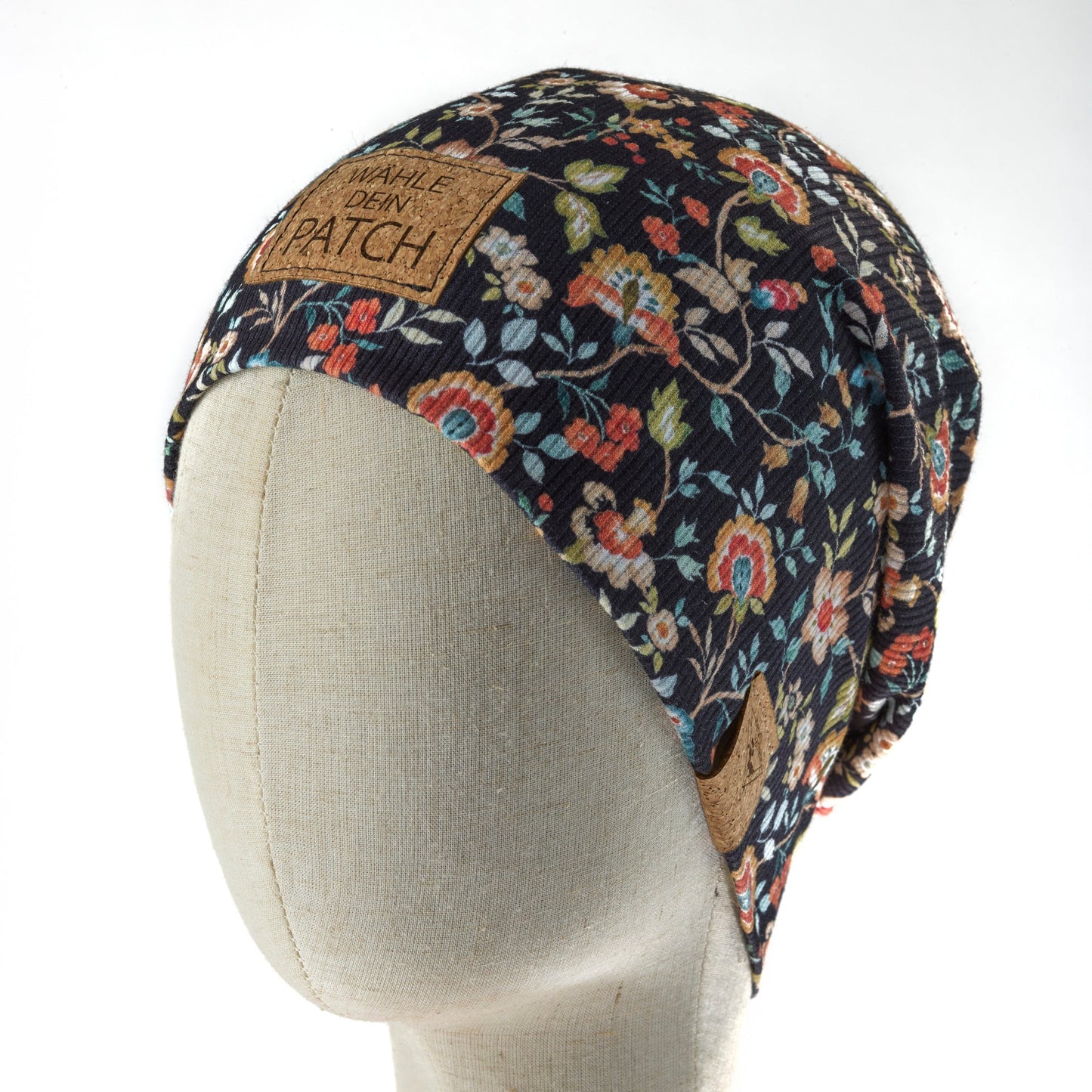 leichte Long-Beanie • Blume III