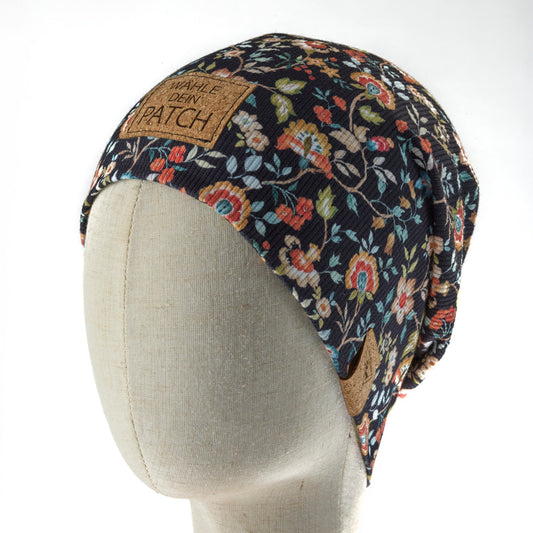leichte Long-Beanie • Blume III