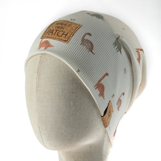 leichte Long-Beanie • Dino