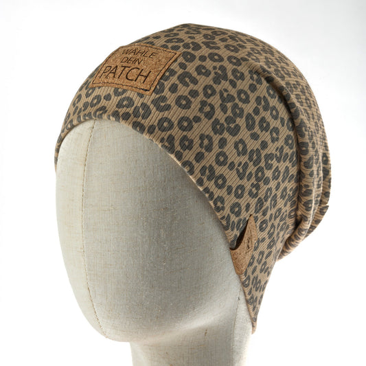 leichte Long-Beanie • Leo braun