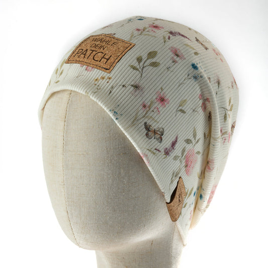leichte Long-Beanie • Schmetterling