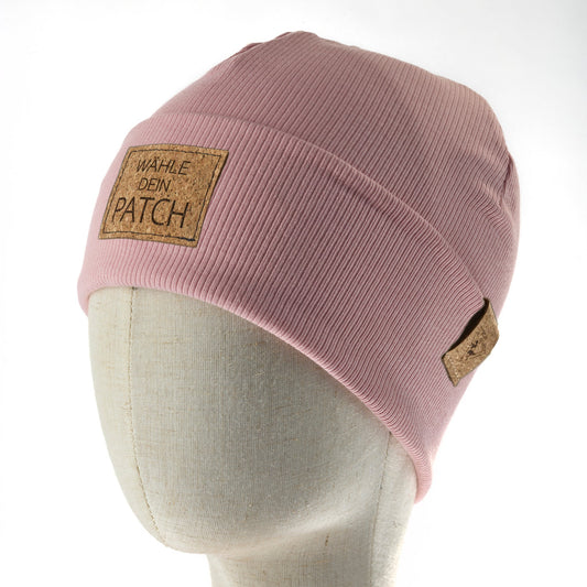 leichte Hipster-Beanie • rosa