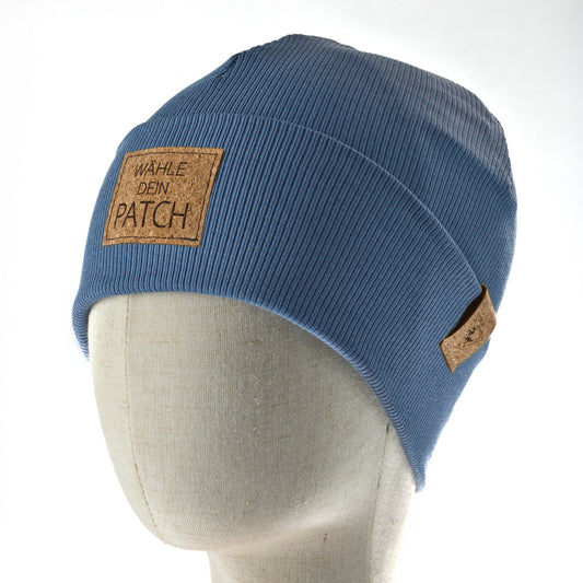 leichte Hipster-Beanie • blau