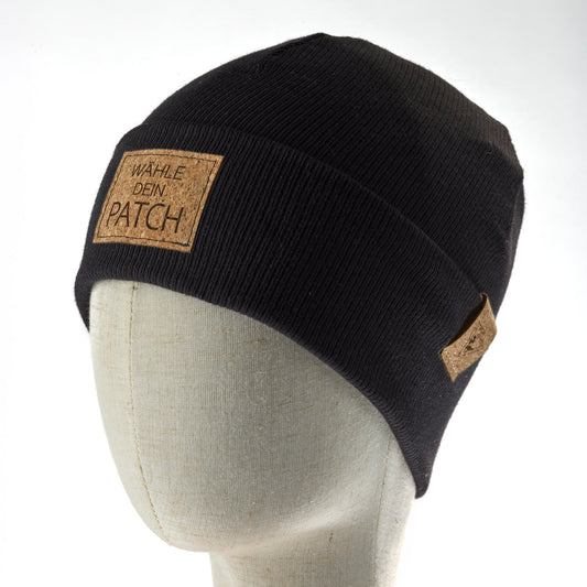 leichte Hipster-Beanie • schwarz