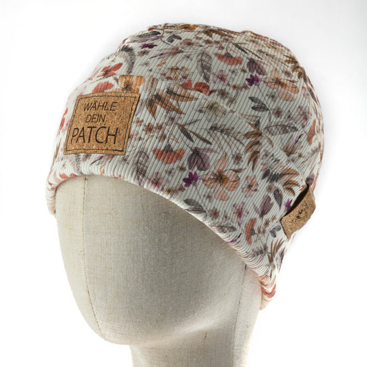 leichte Hipster-Beanie • Blume II