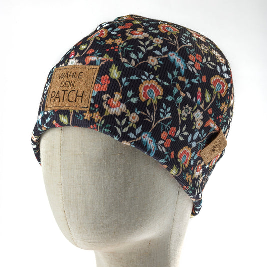 leichte Hipster-Beanie • Blume III