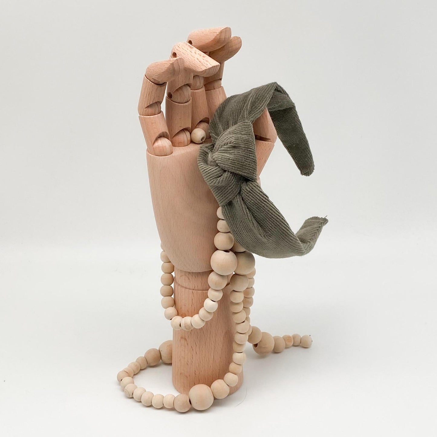 LEON •  Knoten-Haarreif • Cord • khaki