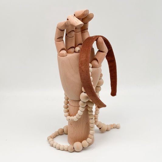 FLO • schmaler Haarreif • Cord • braun
