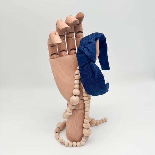 JENS • Knoten-Haarreif • Jeans • blau