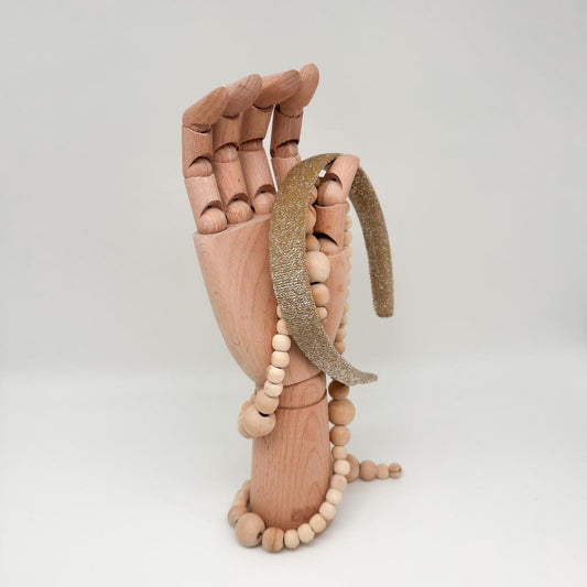 LOUIS • schmaler Haarreif • Glitzer  • gold