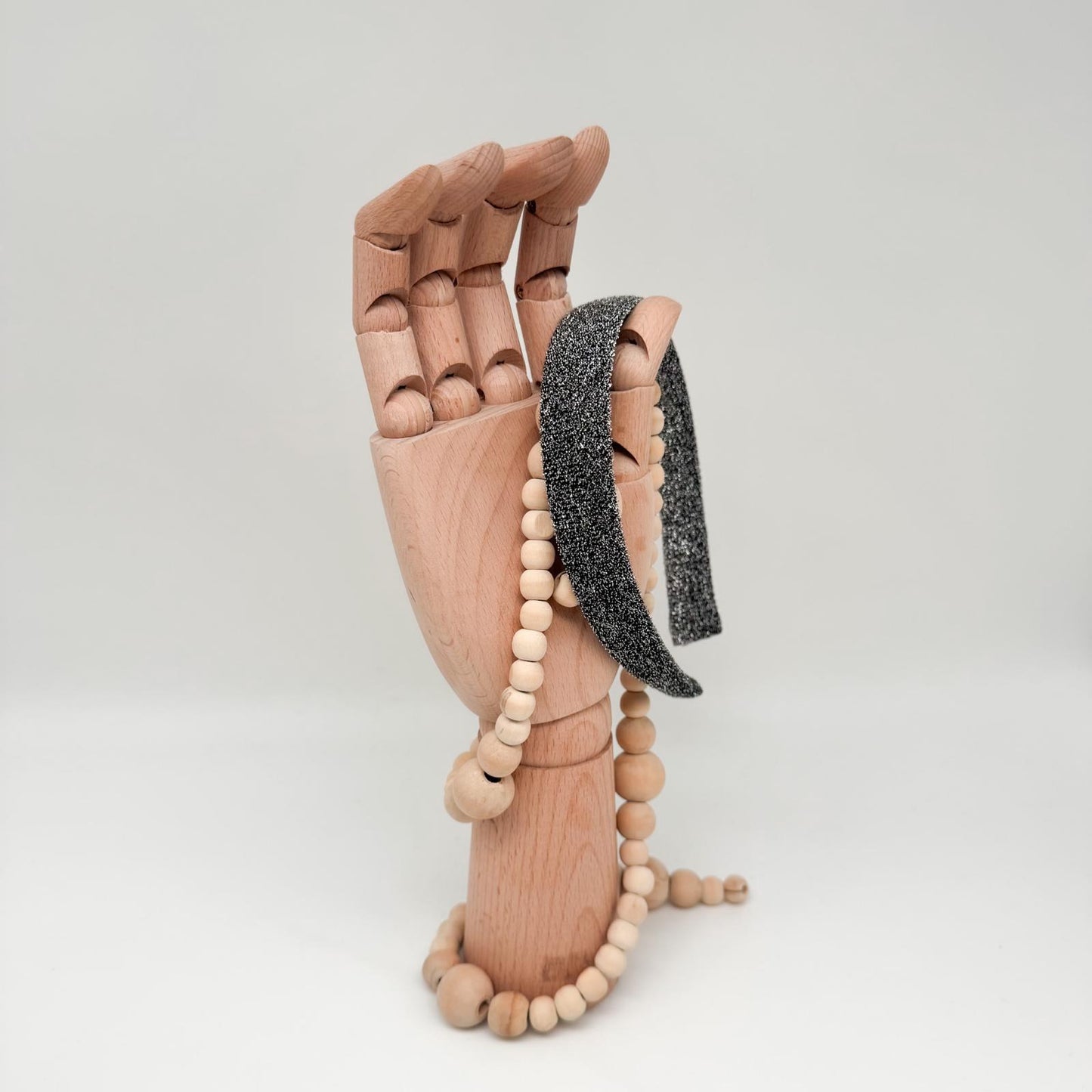 LOUIS • schmaler Haarreif • Glitzer  • silber