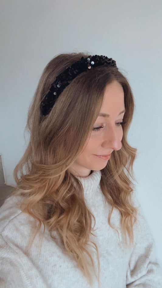 VICTOR • Pailletten • schwarz