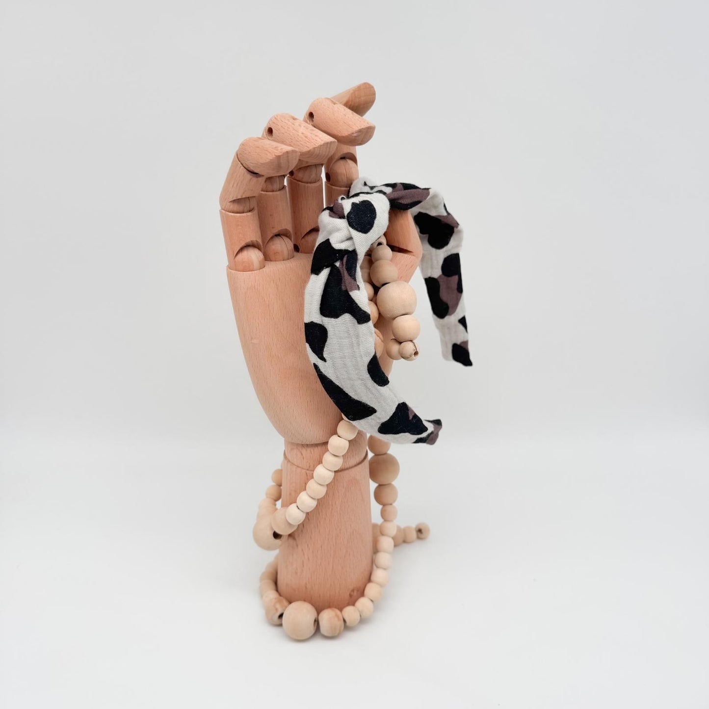 EMIL • Knoten-Haarreif • Musselin • Leo greige