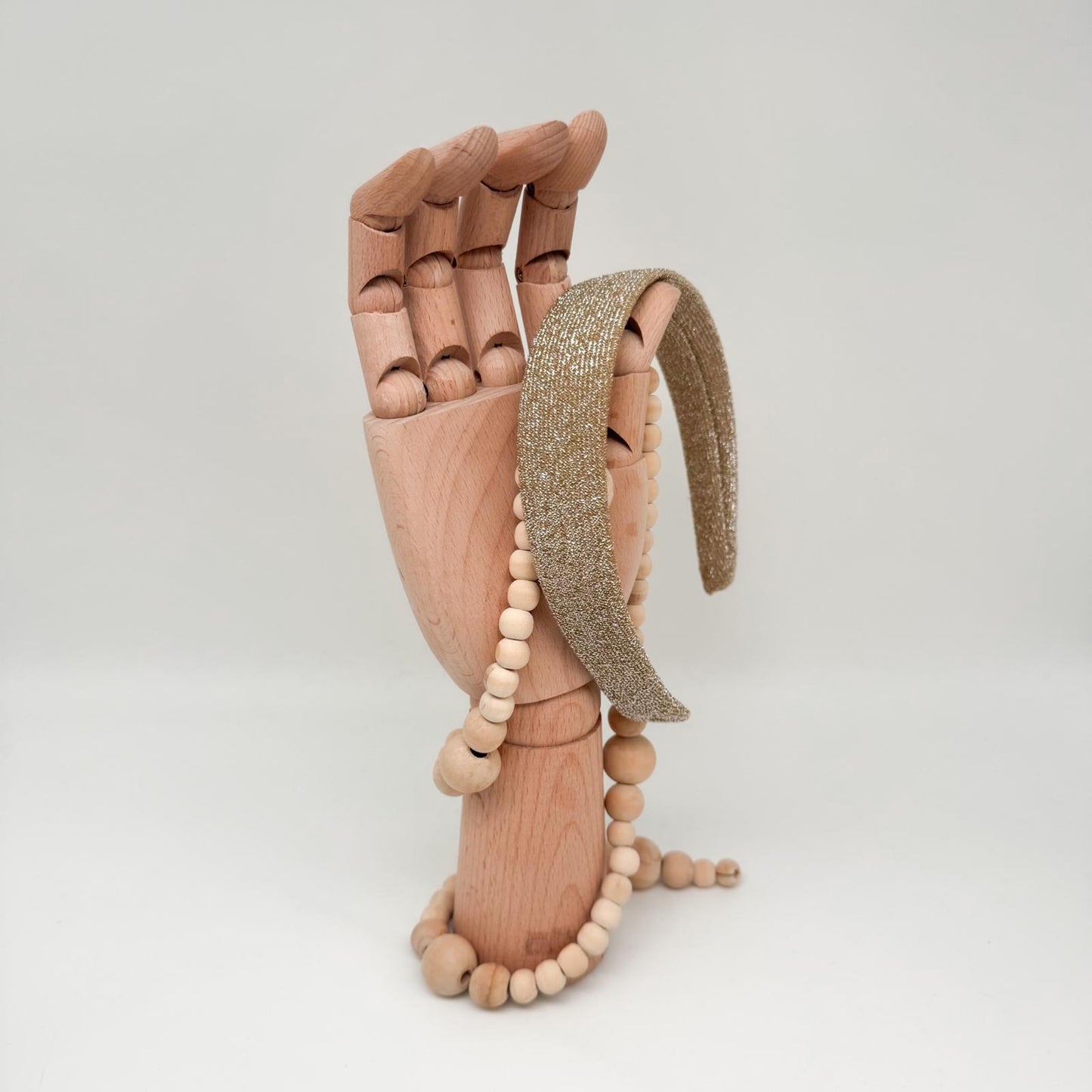 KARL • breiter Haarreif • Glitzer • gold