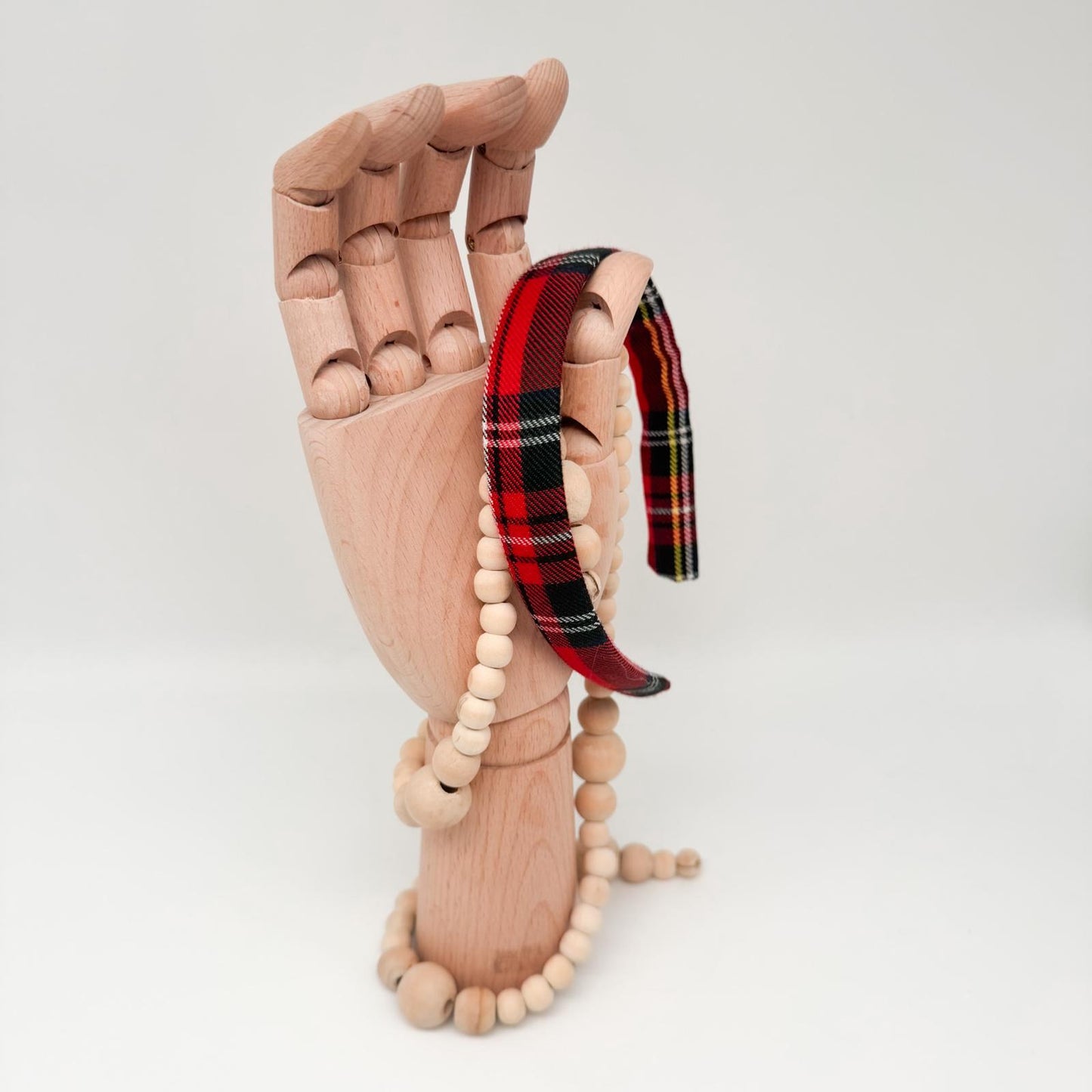 WILLI • schmaler Haarreif • Karo rot