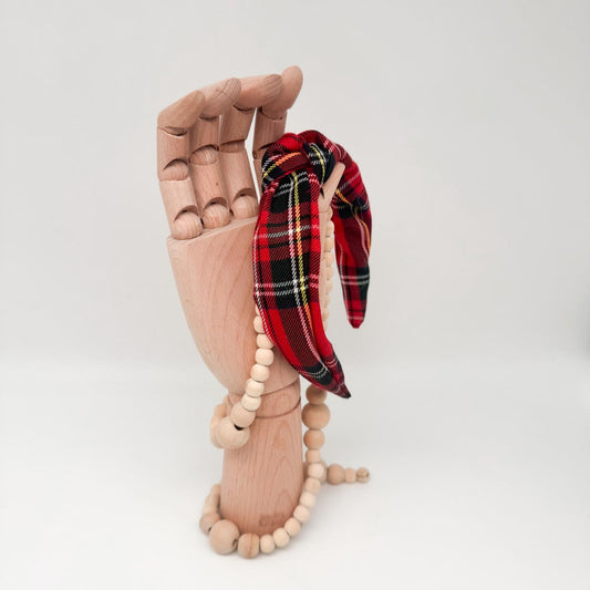 JAMES • Knoten-Haarreif • Karo rot