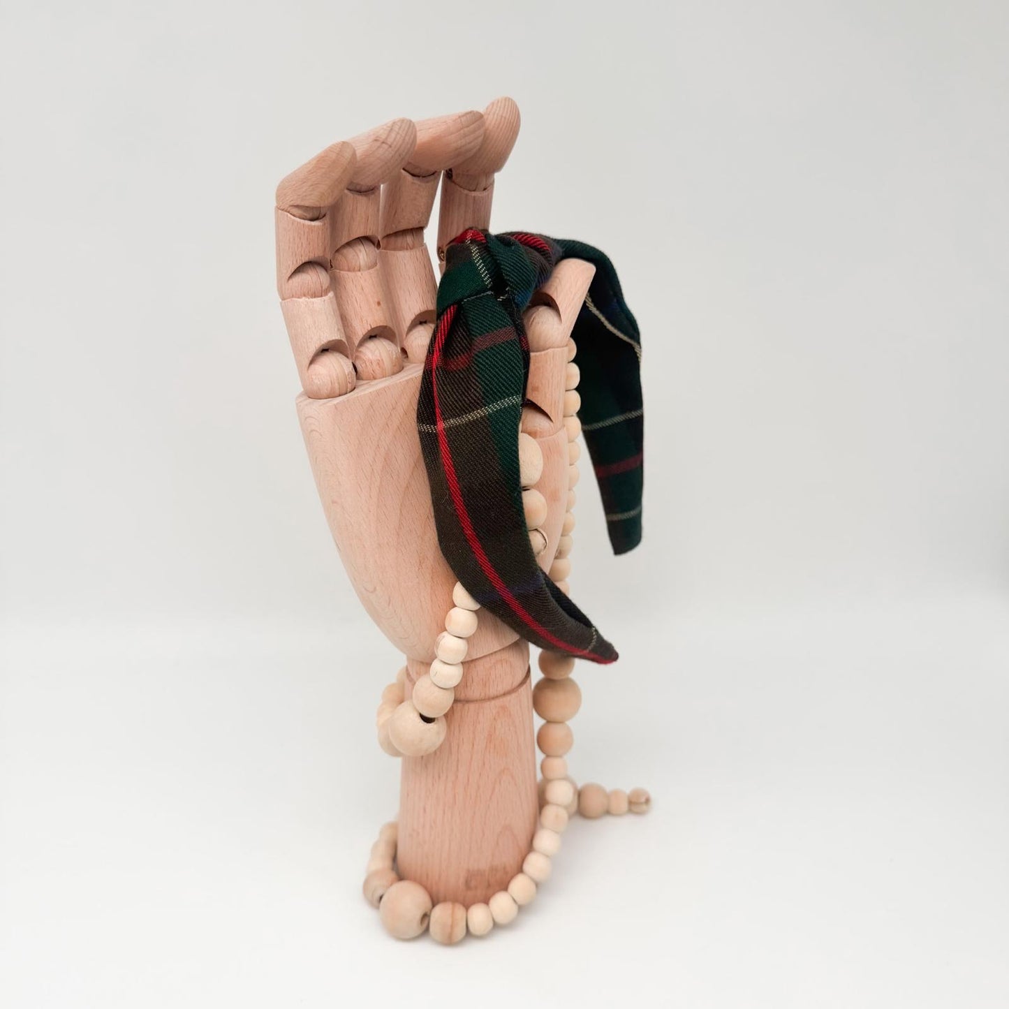 JAMES • Knoten-Haarreif • Karo grün