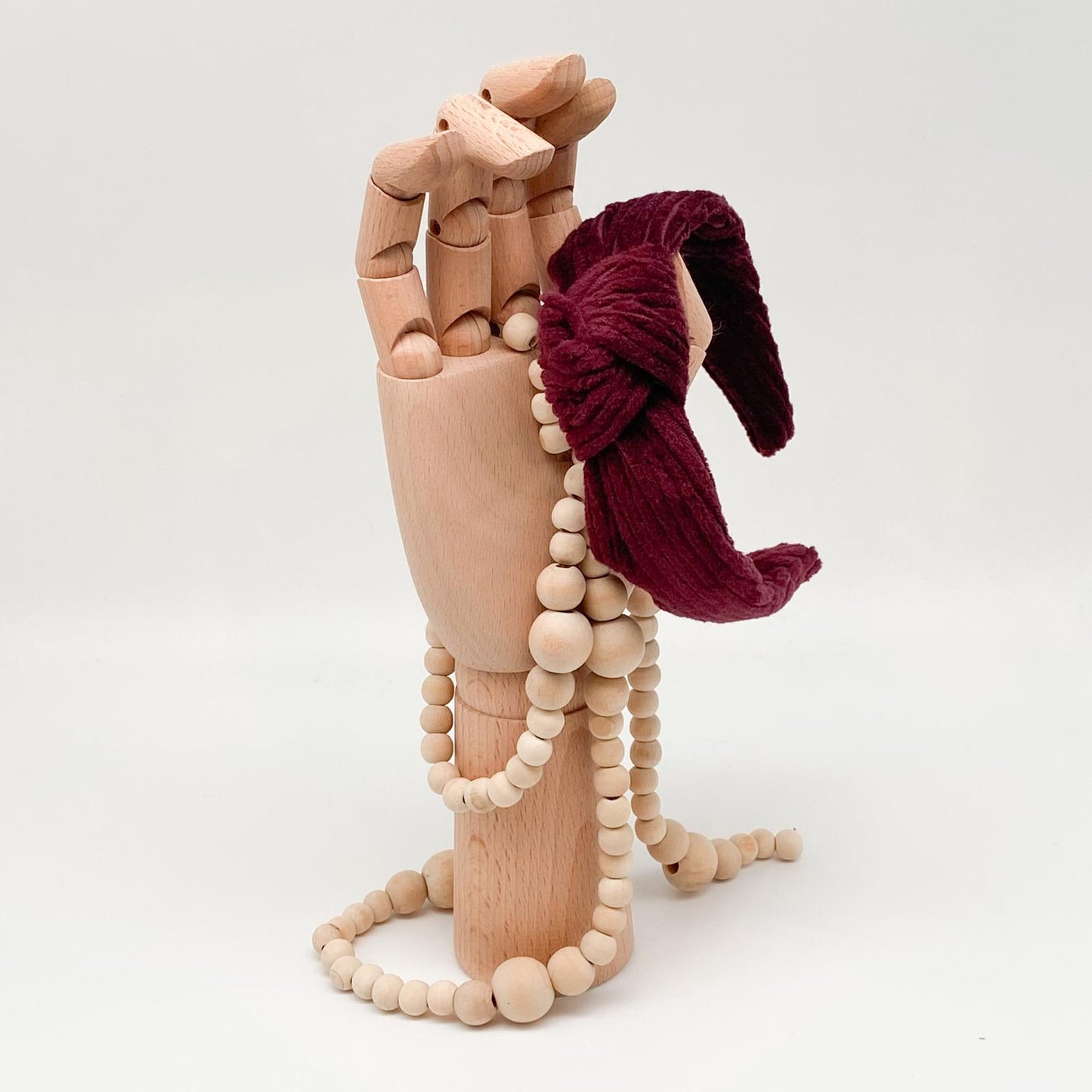 TONI • Knoten-Haarreif • Breitcord • bordeaux