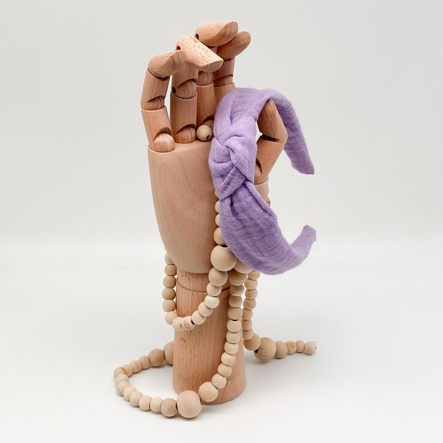 EMIL • Knoten-Haarreif • Musselin • flieder