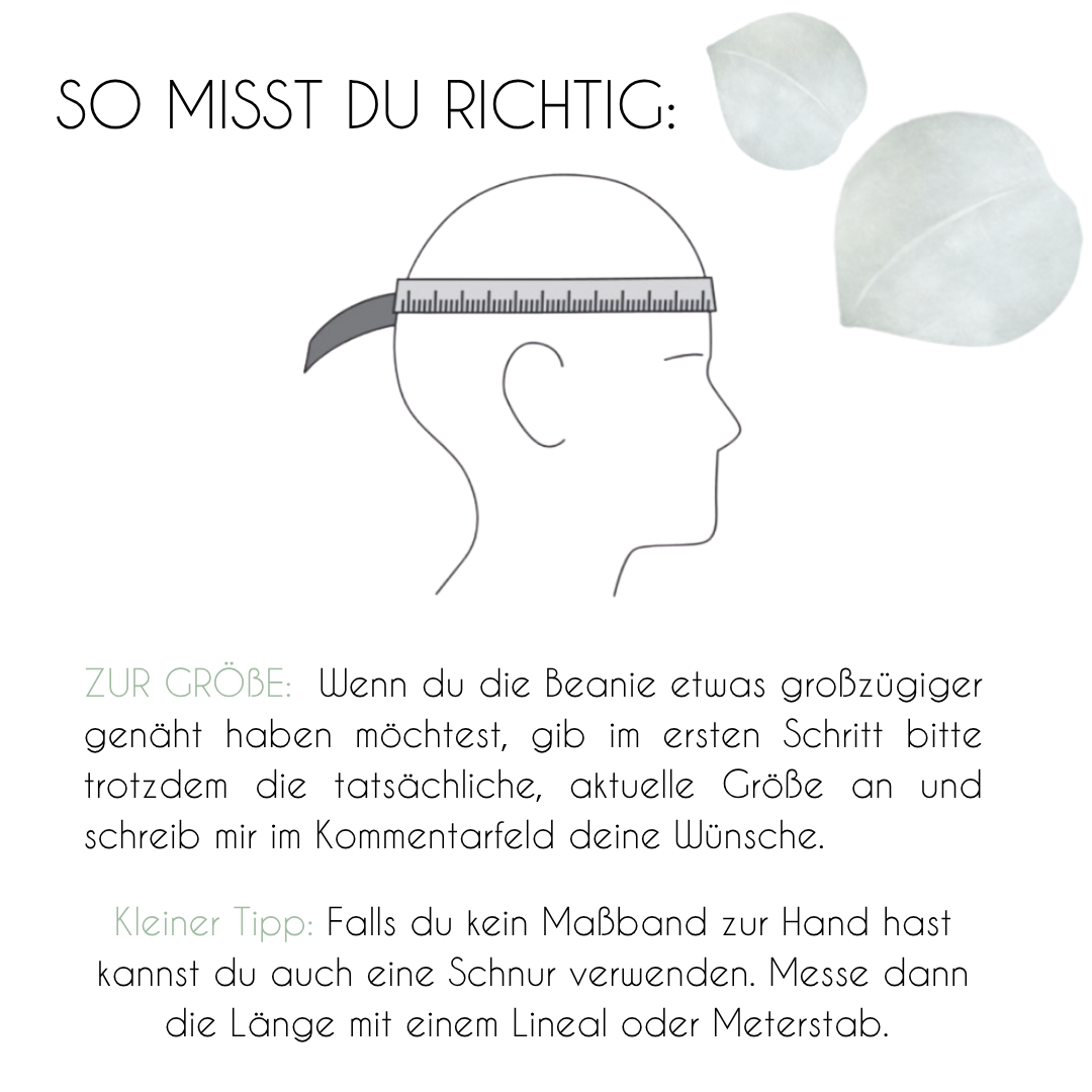 leichte Long-Beanie • gemustert